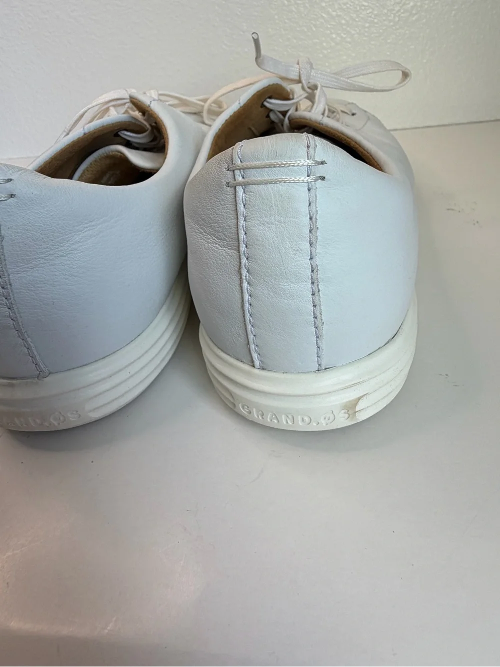Size 13 Cole Haan Grand OS C26515 Crosscourt Cross Court Men’s White Sneakers